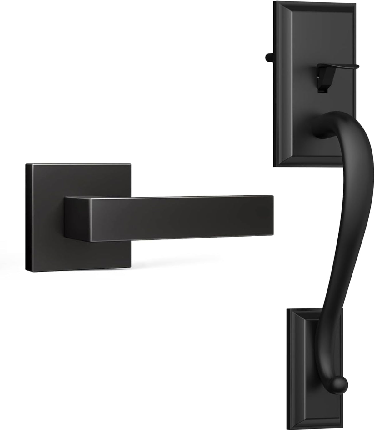 eufy Security Lever Handle, Easy Installation, Fits All, Matte Black