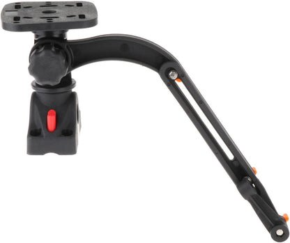 AMLESO Fish Finder Mount Bracket Transducer Mounting Arm Mounting Plate Marine Electronic Fish Finder Mount Ball Base for Kayak Yacht Accessories - PuriLite