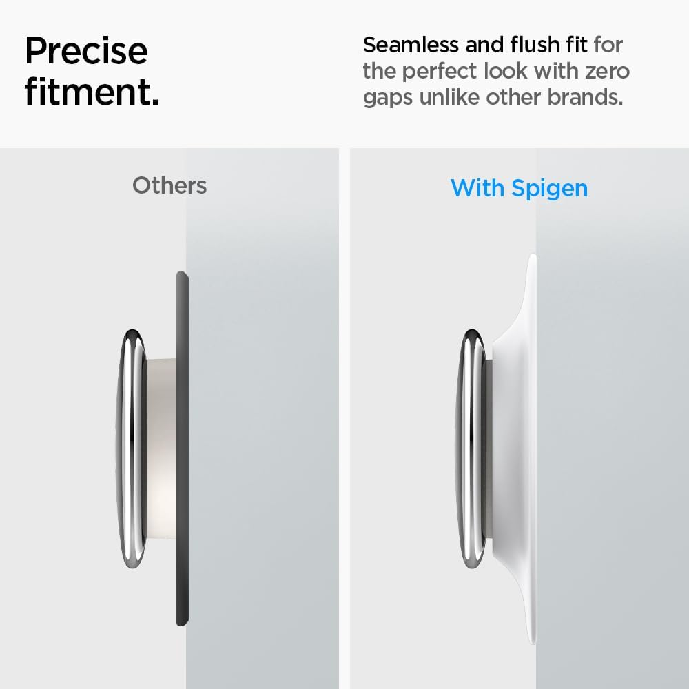Spigen Wall Plate Designed for New Google Nest Learning Thermostat 4th Generation (2024) Wall Plate - Matte Black - PuriLite