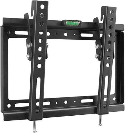 Suptek Tilt TV Wall Mount Bracket for Most 26-60 inch LED, LCD and Plasma TV, Mount with Max 400x400mm VESA and 99lbs Loading Capacity, Fits Studs 16" Apart, Low Profile with Bubble Level - PuriLite