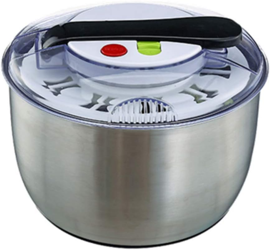 Salad Spinner, Large 5 L, Salad Spinners Best Rated, Lettuce Spinner, Salad Mixer Bowl, Salad Dressing Shaker-Ordinary Style - PuriLite