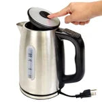 Kenmore 1.7 L (1.8 qt) Digital Cordless Kettle - Stainless Steel - PuriLite