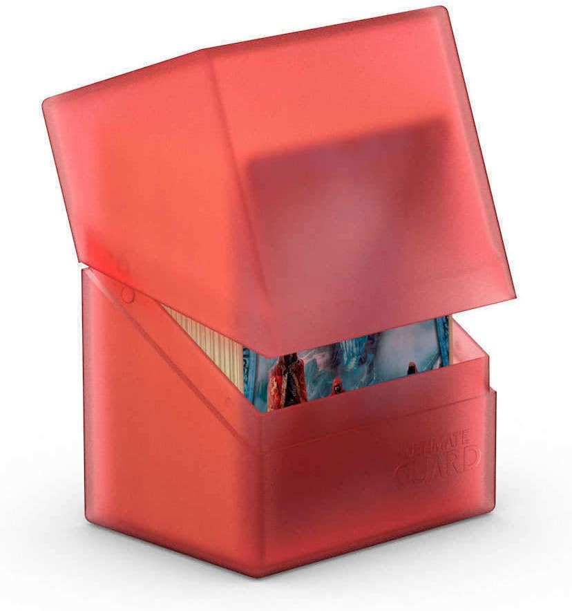 Ultimate Guard Boulder 100+ Classic, Deck Case for 100 Double-Sleeved TCG Cards, Onyx, Secure & Durable Storage for Trading Card Games, Soft-Touch Finish - PuriLite