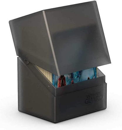 Ultimate Guard Boulder 100+ Classic, Deck Case for 100 Double-Sleeved TCG Cards, Onyx, Secure & Durable Storage for Trading Card Games, Soft-Touch Finish - PuriLite