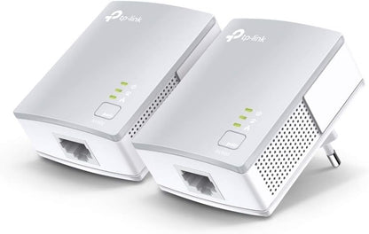 TP-Link AV1000 Powerline Ethernet Adapter(TL-PA7017P KIT) - Gigabit Port, Plug and Play, Extra Power Socket for Additional Devices, Ideal for Smart TV - PuriLite