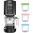 Ninja NC301 CREAMi Ice Cream Maker, for Gelato, Mix-ins, Milkshakes, Sorbet, Smoothie Bowls & More, 7 One-Touch Programs, with (2) Pint Containers & Lids, Compact Size, Perfect for Kids, Silver - PuriLite