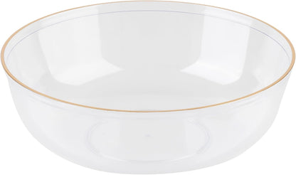 PLASTICPRO [30 Pack 10.7'' Christmass Green Plastic Party Plates Edge Collection Premium heavyweight Elegant Disposable Tableware Dishes - PuriLite