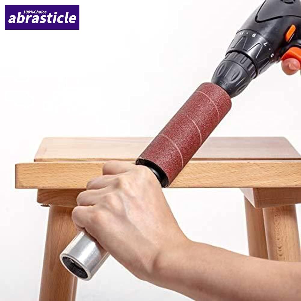 18 Pack Spindle Sander Sleeves, Sanding Sleeves for Oscillating Sander, 80 150 240 Assorted Grit Sandpaper, 4-1/2" Length, 1/2",3/4",1",1-1/2", 2", 3" Diameter - PuriLite