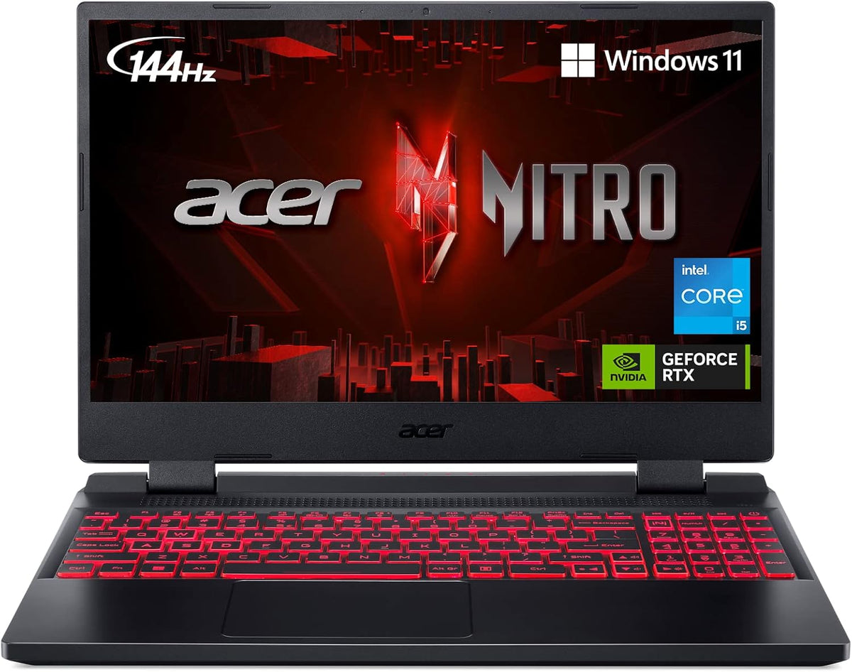 Acer Nitro 5 AN515-58-57Y8 Gaming Laptop | Intel Core i5-12500H | NVIDIA GeForce RTX 3050 Ti Laptop GPU | 15.6" FHD 144Hz IPS Display | 16GB DDR4 | 512GB Gen 4 SSD | Killer Wi-Fi 6 | Backlit Keyboard - PuriLite