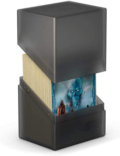 Ultimate Guard Boulder 100+ Classic, Deck Case for 100 Double-Sleeved TCG Cards, Onyx, Secure & Durable Storage for Trading Card Games, Soft-Touch Finish - PuriLite