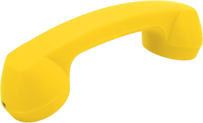 Qiilu Retro Telephone Handset for Mobile Phones - Rechargeable Radiation Proof Handset Receiver with USB Charging (Red) - PuriLite