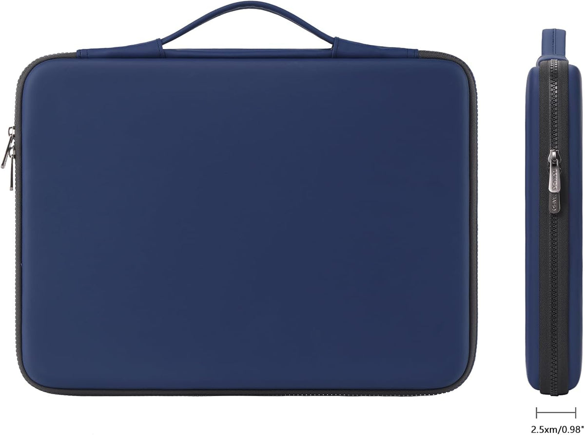 DOMISO 15.6 inch Laptop Sleeve with Handle Protective Shockproof Waterproof EVA Case for 15.6" Yoga 720 IdeaPad 310 320 ThinkPad T570/Legion 5 Gen 6/HP Envy 15/15.6" Notebooks, Dark Blue - PuriLite