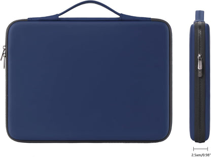 DOMISO 15.6 inch Laptop Sleeve with Handle Protective Shockproof Waterproof EVA Case for 15.6" Yoga 720 IdeaPad 310 320 ThinkPad T570/Legion 5 Gen 6/HP Envy 15/15.6" Notebooks, Dark Blue - PuriLite