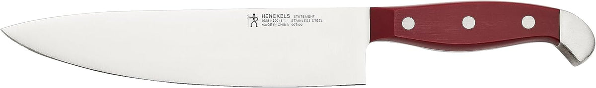 HENCKELS Statement 15Piece White-Handled Knife Block Set with Shears, Sharpening Steel - Dishwasher Safe, Ergonomic Handle - PuriLite