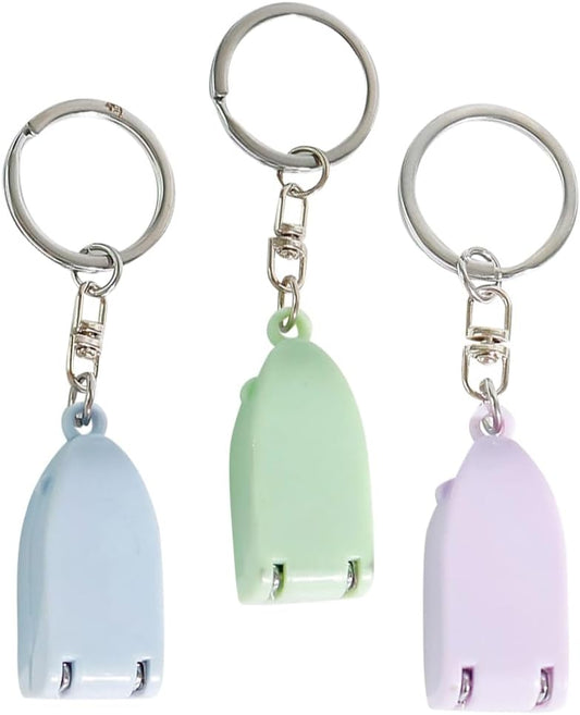 PartyKindom Nail Clippers 3pcs Set Stainless Steel Key Chain Nail Clipper Fingernail Clippers Travel Size - PuriLite
