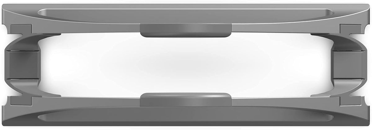 HumanCentric Vertical Laptop Stand for Desk – Automatic Adjustable Upright Laptop Dock, Space Gray Aluminum Holder - PuriLite