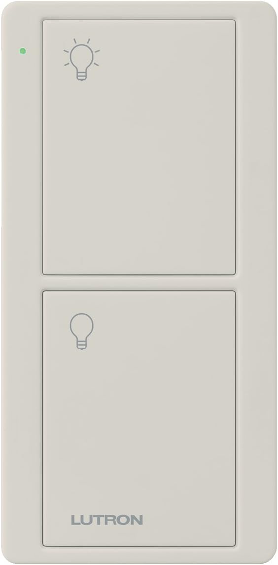 Lutron On/Off Switching Pico Remote for Caseta Smart Home Switch | PJ2-2B-GWH-L01 | White - PuriLite