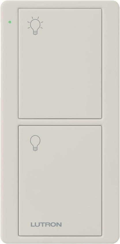Lutron On/Off Switching Pico Remote for Caseta Smart Home Switch | PJ2-2B-GWH-L01 | White - PuriLite