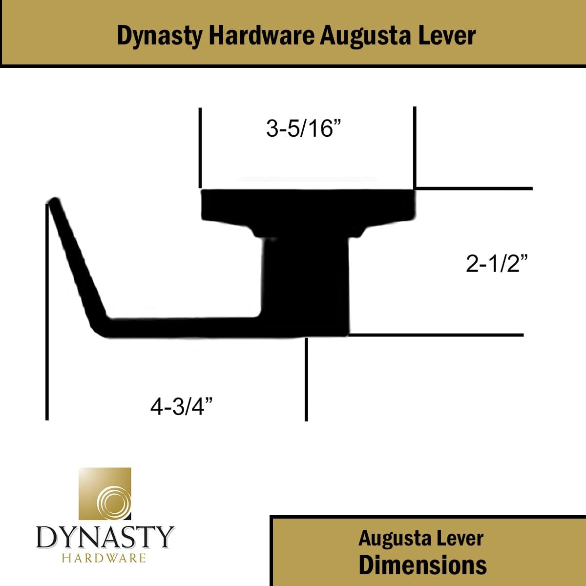 Dynasty Hardware AUG-00-26D Grade 2 Commercial Duty Office Door Keyed Lever Lockset, ADA, Satin Chrome Finish - PuriLite