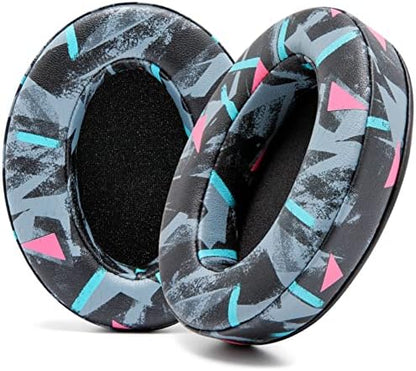 WC PadZ - The Ultimate Upgraded Earpads by Wicked Cushions - Compatible with Audio Technica, HyperX, SteelSeries Arctis & More - Extra Thick - Bigger Opening - Softer Memory Foam | (Speed Racer) - PuriLite