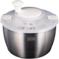 koaunert Large Salad with Non-Slip Base Durable and Practical Stainless Steel Salad Spinners Salad Spinners Collapsible, Stainless Steel - PuriLite