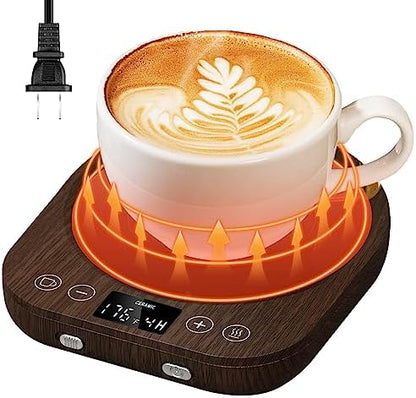 Coffee Mug Warmer, New Upgrade Gravity-Induction Mug Warmer for Desk with 9 Temperature Settings, 1-9 Timer Smart Candle Cup Warmer Beverage Coffee Warmer for Home & Office… - PuriLite