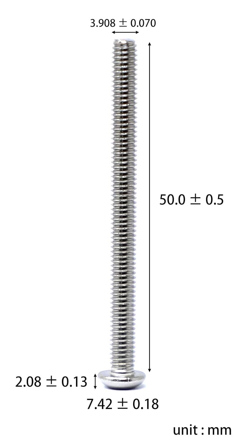 iexcell 50 Pcs M6 x 20mm Thread Pitch 1 mm Stainless Steel 304 Hex Socket Button Head Cap Screws Bolts Kit - PuriLite