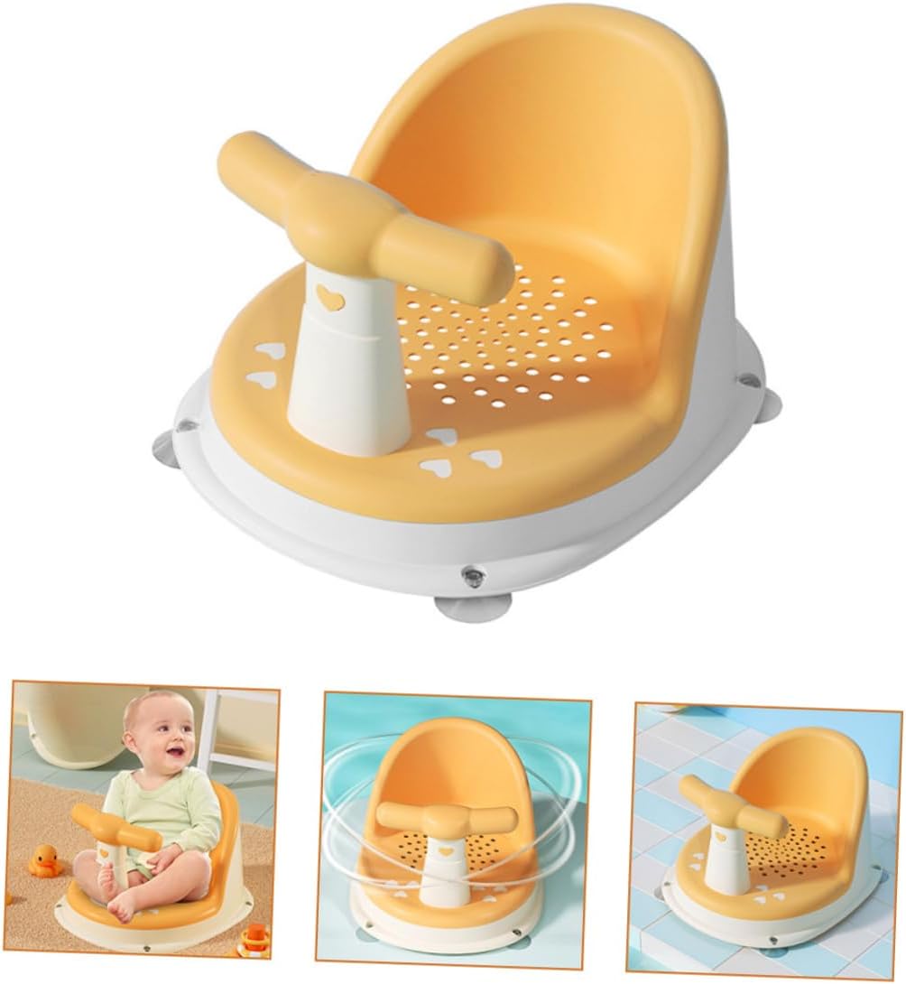 Parliky Portable Bath Seat with Nonslip Support for Bathtub Safe Tub Chair for Months Skid Bath Stool for - PuriLite