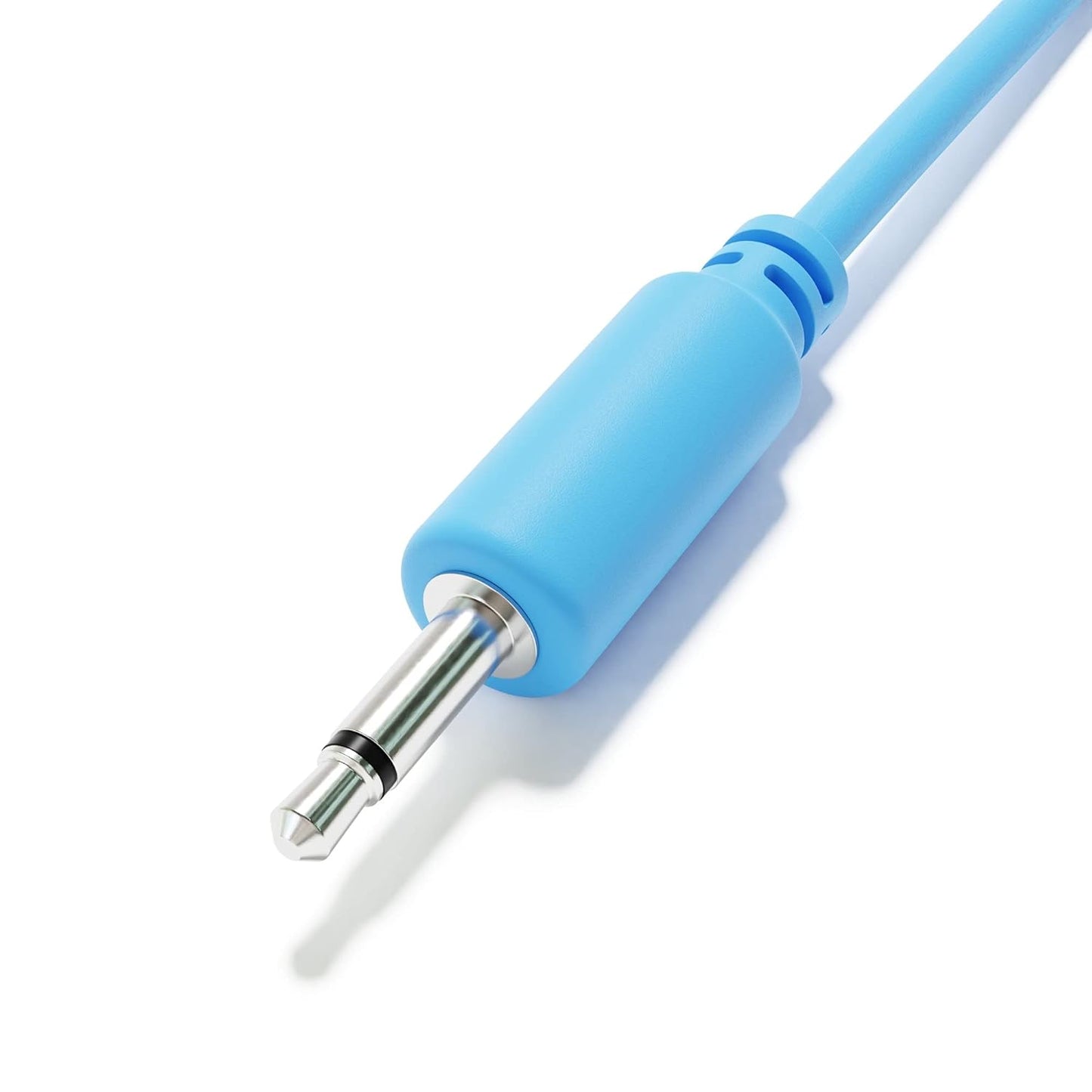 ExcelValley - Mono Modular Patch Cables TS 3.5mm 1/8 inch Eurorack Synthesizer [10-Pack | 20 cm - 7.87"] - PuriLite