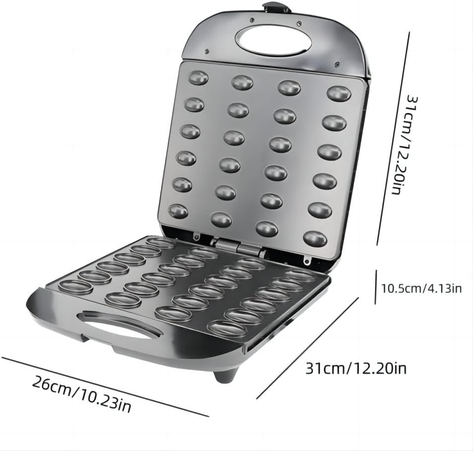 Mini Maker Waffle Maker 5“ Non-Stick Waffler Iron Stuffler Stuffed Wafflera Adjustable Browning Control, Heart, Azure - PuriLite