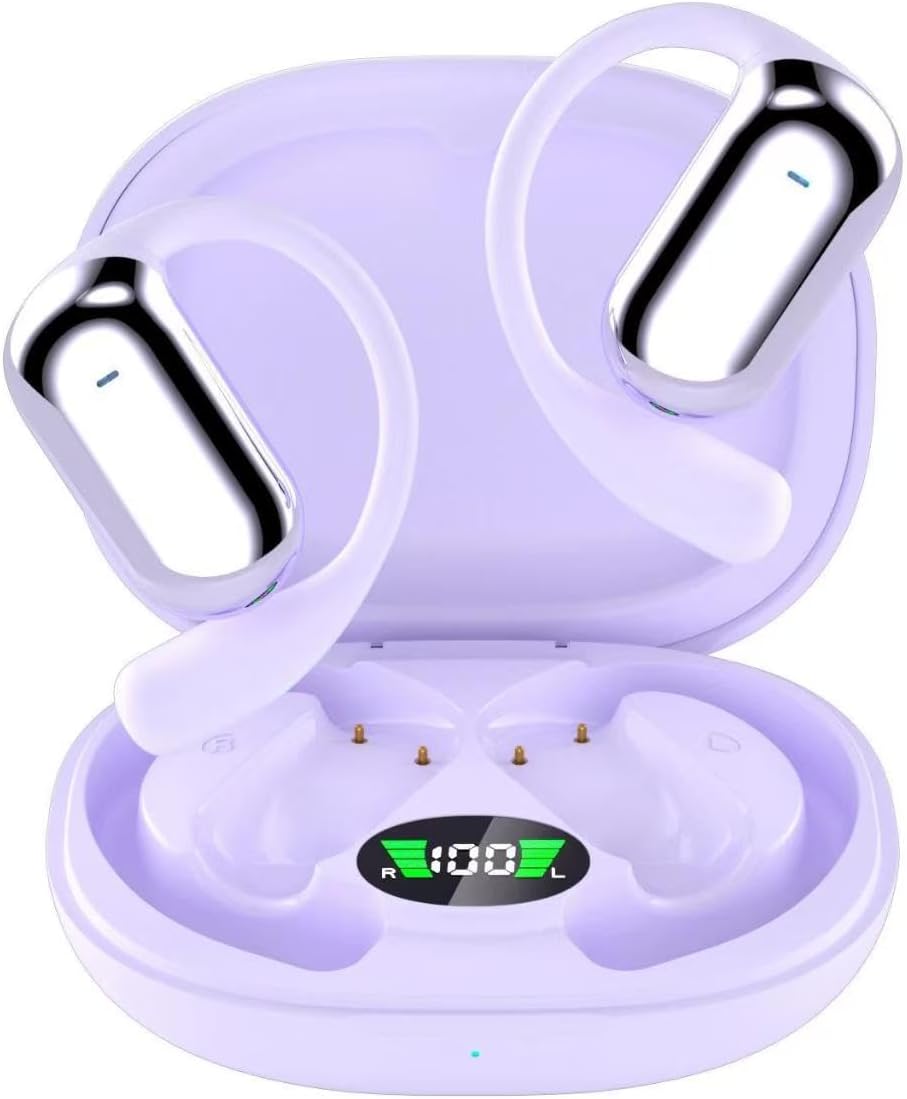 AI Translation Earbuds Real Time, 3-in-1 Translator Earbuds 144 Languages & Accents, Audifonos Traductores Inglés Español, Open Ear Wireless Ear Buds Bluetooth with Charging Case fit iOS & Android - PuriLite