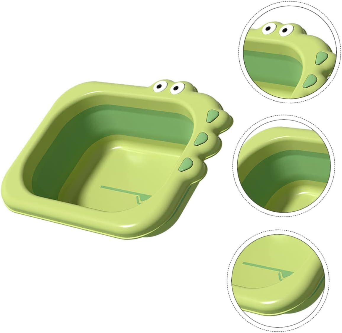 GARVALON Baby Bath Foldable Tub Newborn Shower Present Collapsible Wash Basin for Baby Safe Infant Washbas - PuriLite