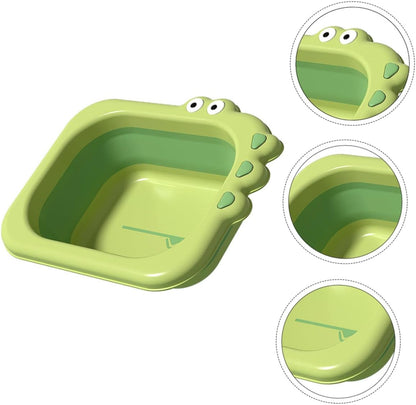 GARVALON Baby Bath Foldable Tub Newborn Shower Present Collapsible Wash Basin for Baby Safe Infant Washbas - PuriLite