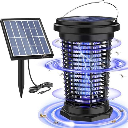 PALONE Solar Bug Zapper with 5.5W Solar Panel Charging, USB Charging Bug Zapper Light for Outdoor and Indoor - PuriLite