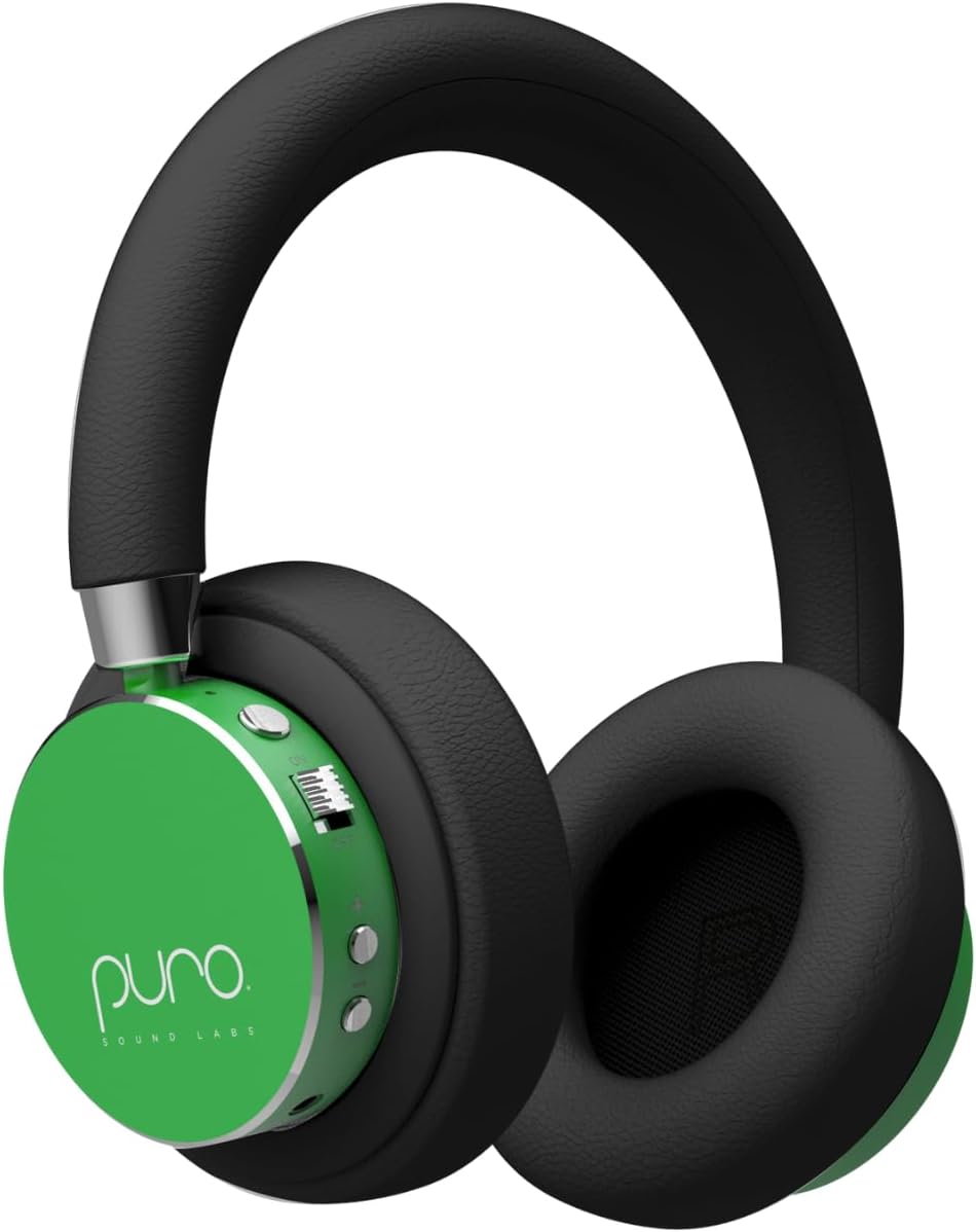 Puro Sound Labs BT2200 Plus Volume Limited Kids’ Bluetooth Headphones (Blue) - PuriLite