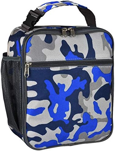Insulated Lunch Bag, Leakproof Portable Lunch Box for Women Men Boys Girls, Large Capacity Cooler Bag with Handle and Bottle Pocket for Office School Camping Hiking Outdoor Beach Picnic (Black) - PuriLite