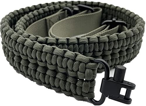 VVAAGG Two-Point Sling with Swivel, Non-Slip Paracord Sling with Adjustable Length Strap - PuriLite