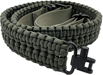 VVAAGG Two-Point Sling with Swivel, Non-Slip Paracord Sling with Adjustable Length Strap - PuriLite