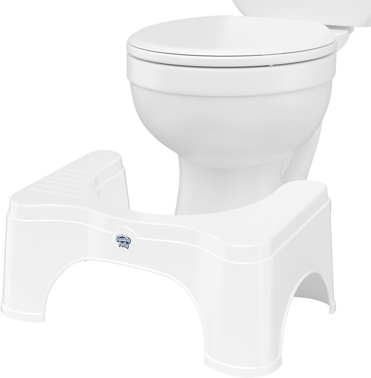 Squatty Potty Original Toilet Stool 2.0 Base 7", White, 1 Count - PuriLite
