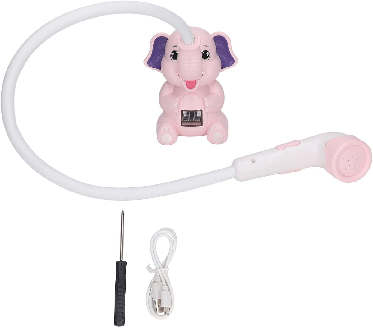 Baby Water Spray Head, Thermometer Adjustable Hose Kids Bath Shower Head IPX7 Waterproof for Bathtub () - PuriLite