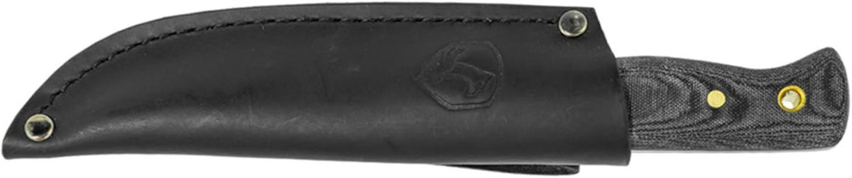 Condor Tool & Knife Bushlore 4.375-Inch Drop Point Blade, Handle with Leather Sheath, Plain - PuriLite