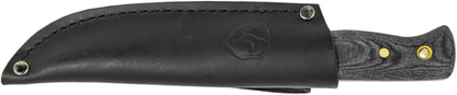 Condor Tool & Knife Bushlore 4.375-Inch Drop Point Blade, Handle with Leather Sheath, Plain - PuriLite