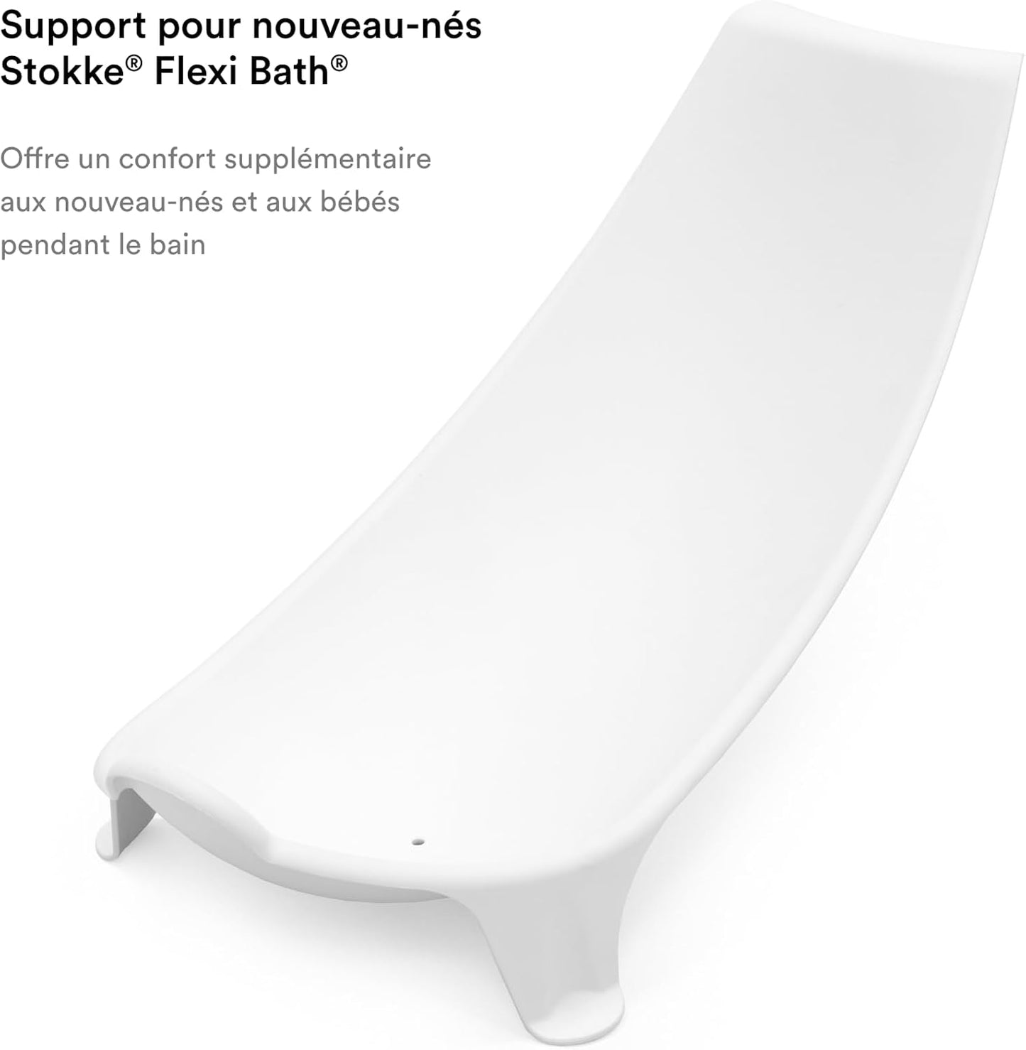Stokke Flexi Bath Newborn Support, White - Made to Fit Stokke Flexi Bath Foldable Baby Bathtub - Lightweight, Convenient, Comfortable & Safe - Best for Babies Up to Eight Months or 17.6 lbs - PuriLite