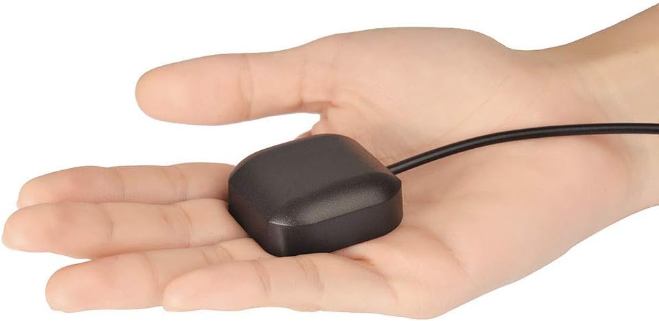 Bingfu Vehicle GPS Navigation Antenna Active GPS Antenna with Fakra C Right Angle Connector Compatible with Car Truck GPS Navigation Receiver System Factory DVD Stereo Head Unit - PuriLite