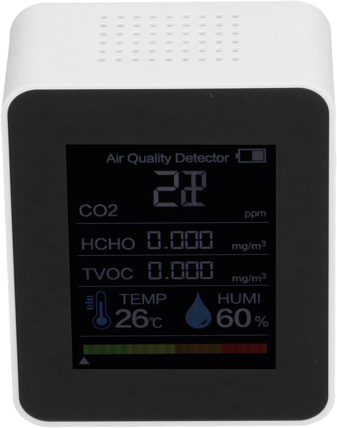 Radon Detector, Test Kit Co2 Monitor Multifunctional for Gymnasiums(White) - PuriLite