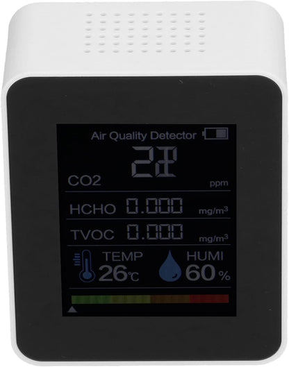 Radon Detector, Test Kit Co2 Monitor Multifunctional for Gymnasiums(White) - PuriLite