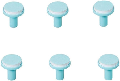 Baby Nail Trimmer Replacement Pads - Jaybva 6PCS Grinding Heads Polish Disc for Standard Electric Nail File Clippers and Cutter Kit Blue Pads for Children 6 Months Up - PuriLite
