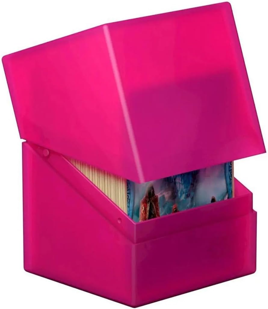 Ultimate Guard Boulder 100+ Classic, Deck Case for 100 Double-Sleeved TCG Cards, Onyx, Secure & Durable Storage for Trading Card Games, Soft-Touch Finish - PuriLite