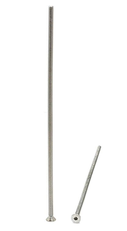 iexcell 5 Pcs M8 x 80mm Thread Pitch 1.25 mm Stainless Steel 304 Hex Socket Flat Head Cap Screws Bolts Kit - PuriLite