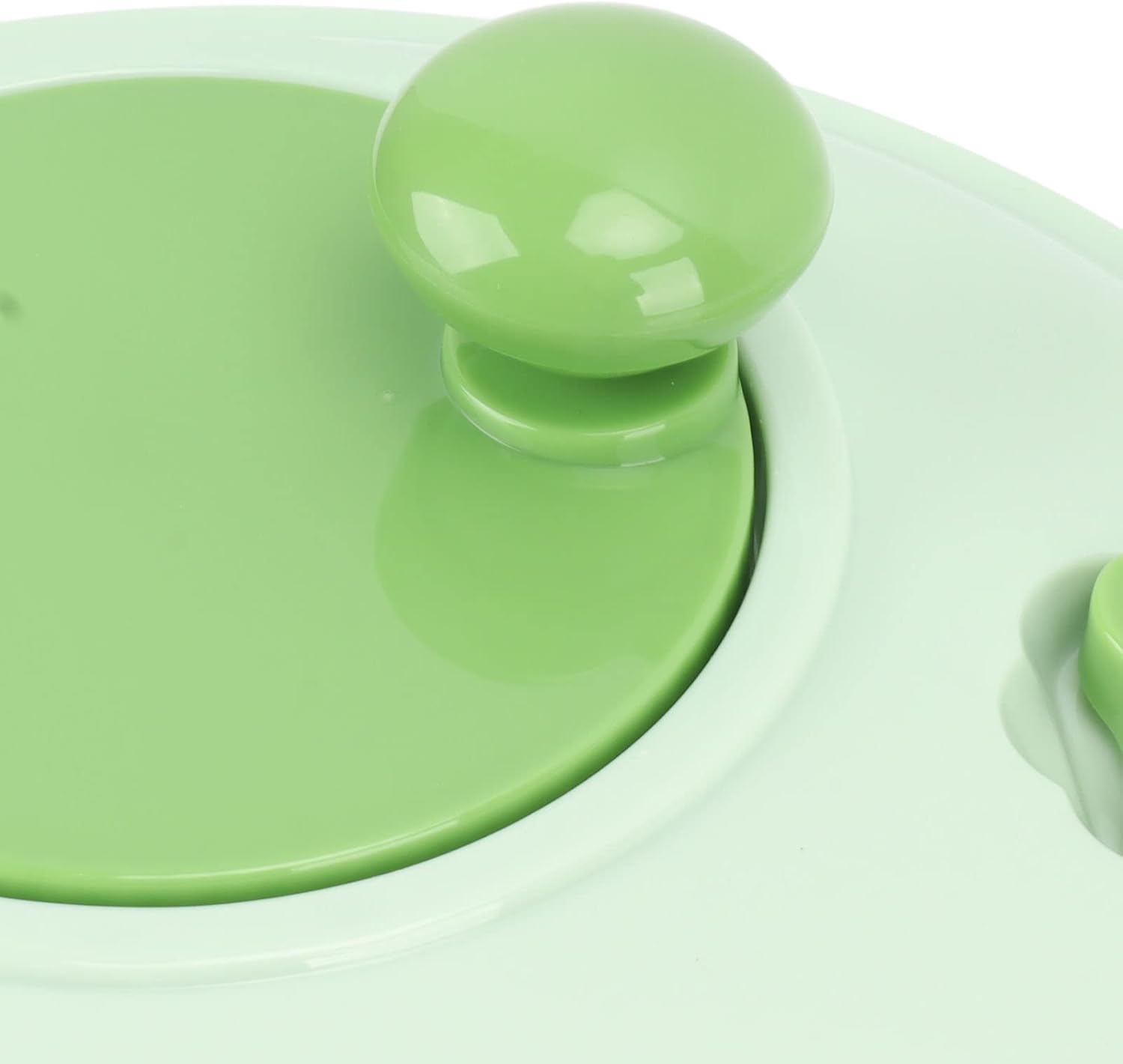 Salad Spinner Plastic Time Saving Fast Mixing Washable Rotatable Veggie Washer for Kitchen (Green) - PuriLite